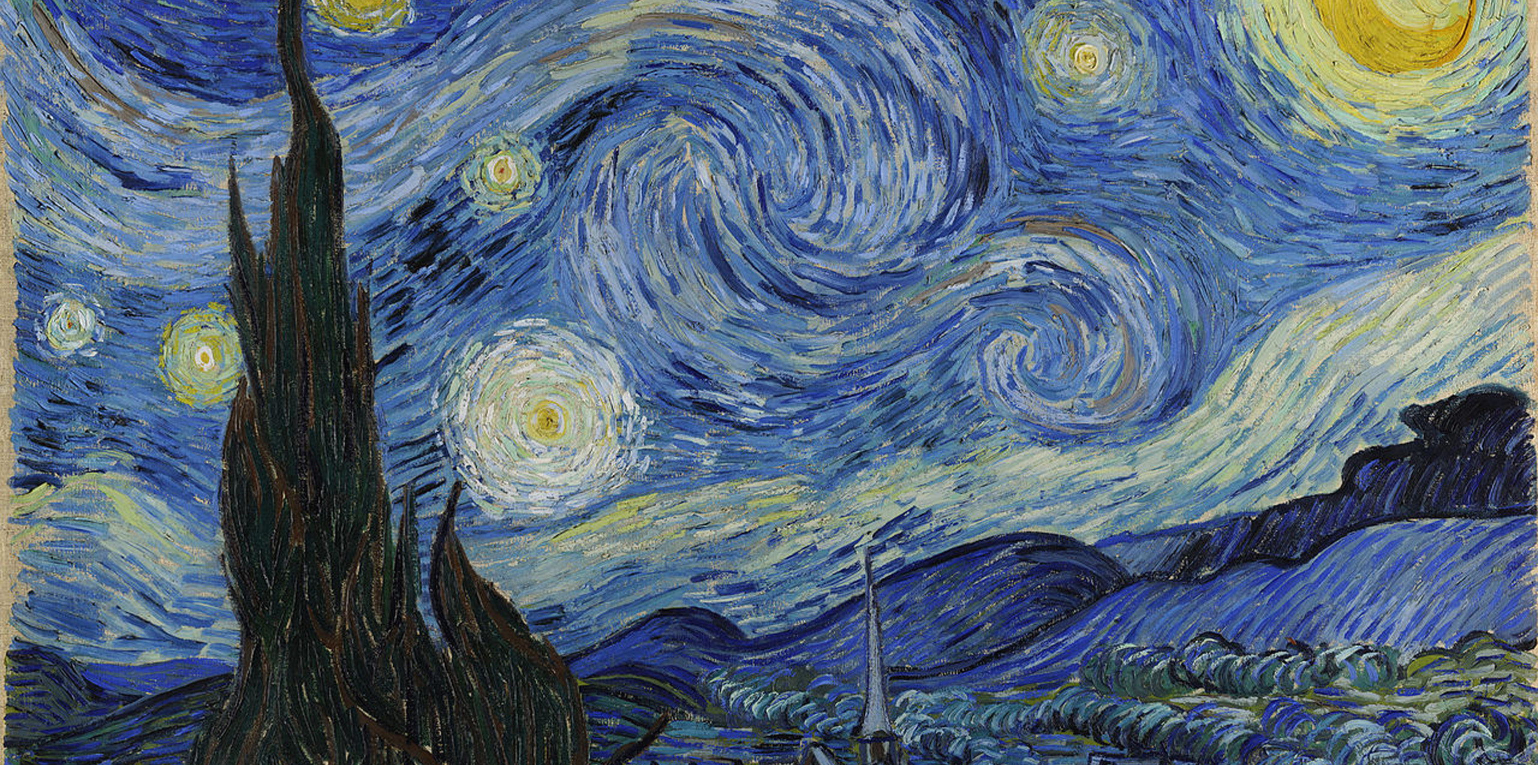 La noche estrellada, de Van Gogh.